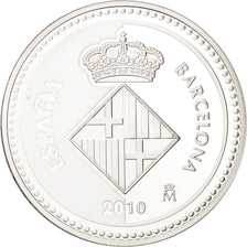 Spain, 5 Euro Barcelona, 2010, MS(65-70), Silver, KM:1159