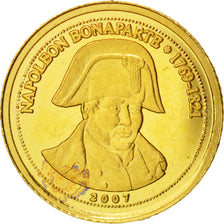 CONGO, DEMOCRATIC REPUBLIC, 1500 Francs CFA Napoleon, 2007, MS(60-62), Gold