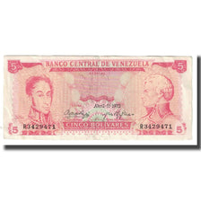 Banknote, Venezuela, 5 Bolivares, 1972, 1972-04-11, KM:70b, EF(40-45)