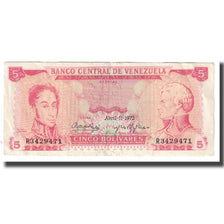 Nota, Venezuela, 5 Bolivares, 1972, 1972-04-11, KM:70b, EF(40-45)