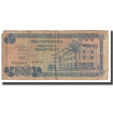 Banknote, Burundi, 500 Francs, 1986, 1986-09-01, KM:30c, VF(20-25)