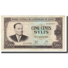 Banknote, Guinea, 500 Sylis, 1960, 1960-03-01, KM:27A, VF(30-35)