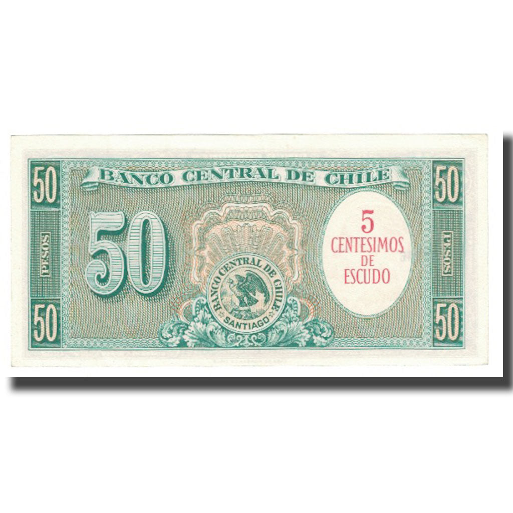 Banconote, Cile, 5 Centesimos on 50 Pesos, KM:126a, SPL