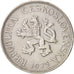 Czechoslovakia, 5 Korun, 1925, EF(40-45), Copper-nickel, KM:10