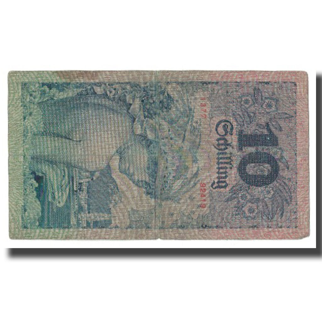 Geldschein, Österreich, Wien, 10 Shillings, personnage, 1927, S
