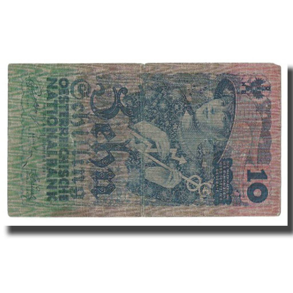 Geldschein, Österreich, Wien, 10 Shillings, personnage, 1927, S
