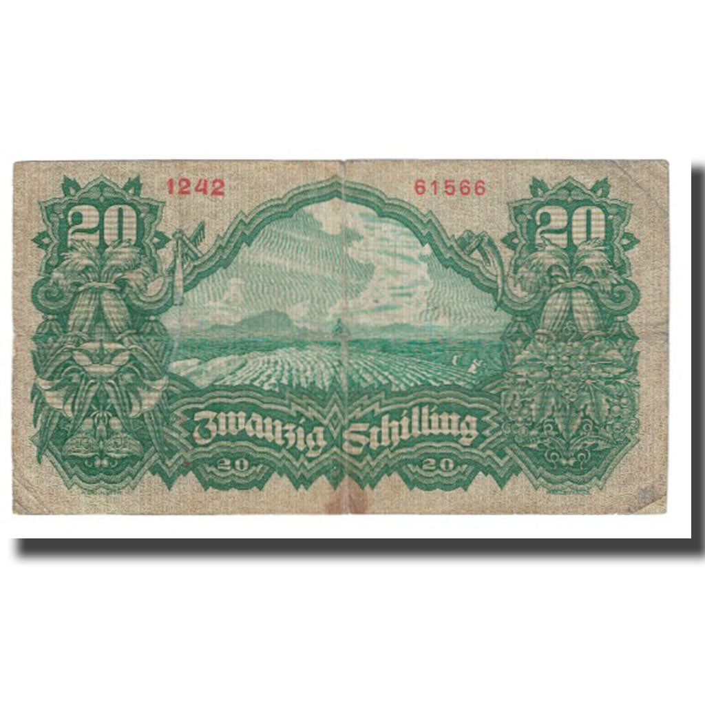 Banknote, Austria, Wien, 20 Shillings, paysage, 1928, 1928-04-02, VF(20-25)