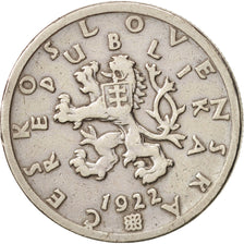 Coin, Czechoslovakia, 50 Haleru, 1922, EF(40-45), Copper-nickel, KM:2