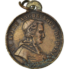 Francja, Medal, Mort de Monseigneur Affre, Archevêque de Paris, 1848