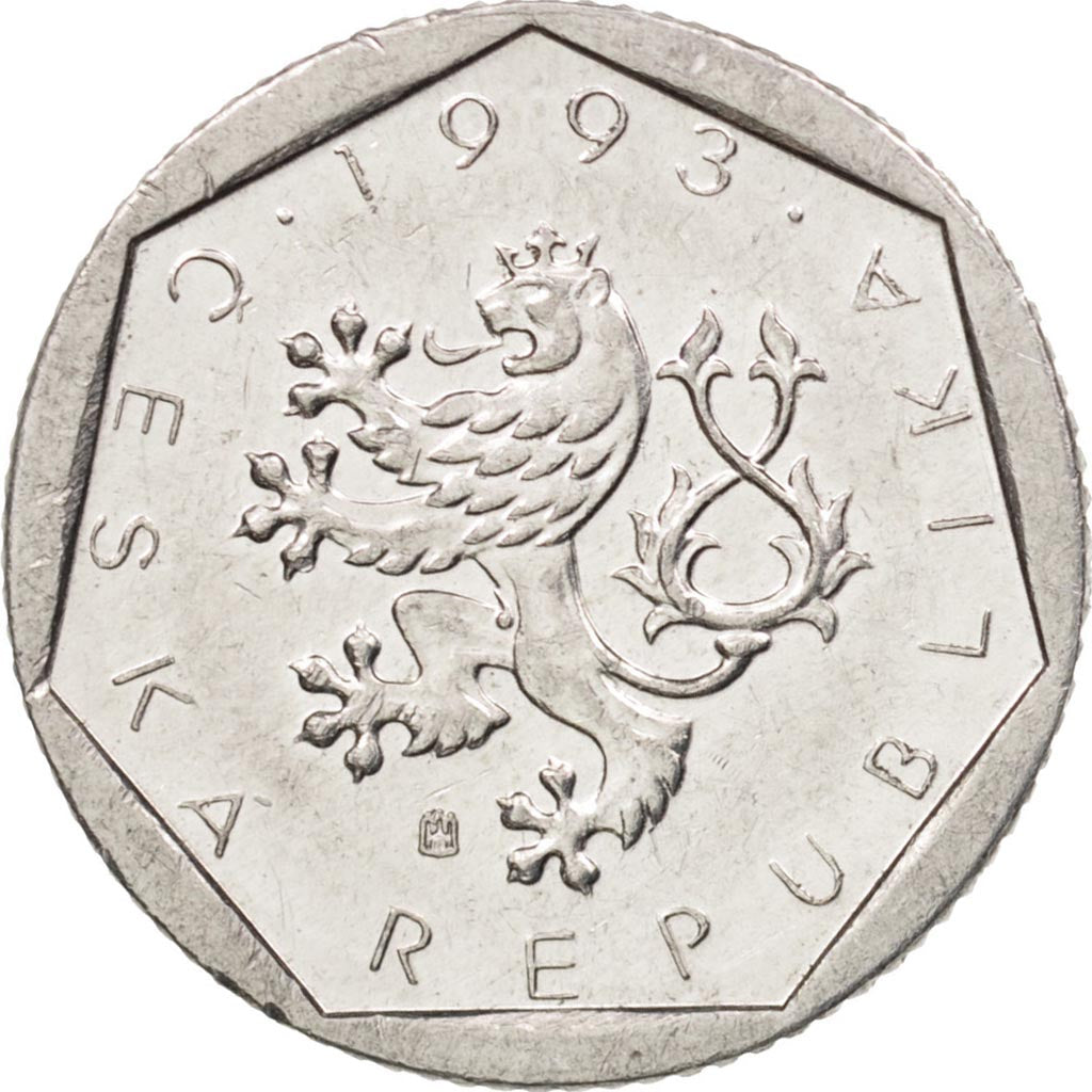 Czech Republic, 20 Haleru, 1993, AU(55-58), Aluminum, KM:2.1