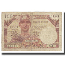 Francia, 100 Francs, 1947 French Treasury, MB, Fayette:VF32.1, KM:M9