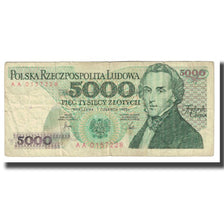 Banknote, Poland, 5000 Zlotych, 1982, 1988-12-01, KM:150a, VF(20-25)