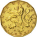 Czech Republic, 20 Korun, 1993, AU(50-53), Brass plated steel, KM:5