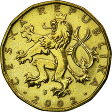 Moneta, Repubblica Ceca, 20 Korun, 2002, BB, Acciaio placcato ottone, KM:5