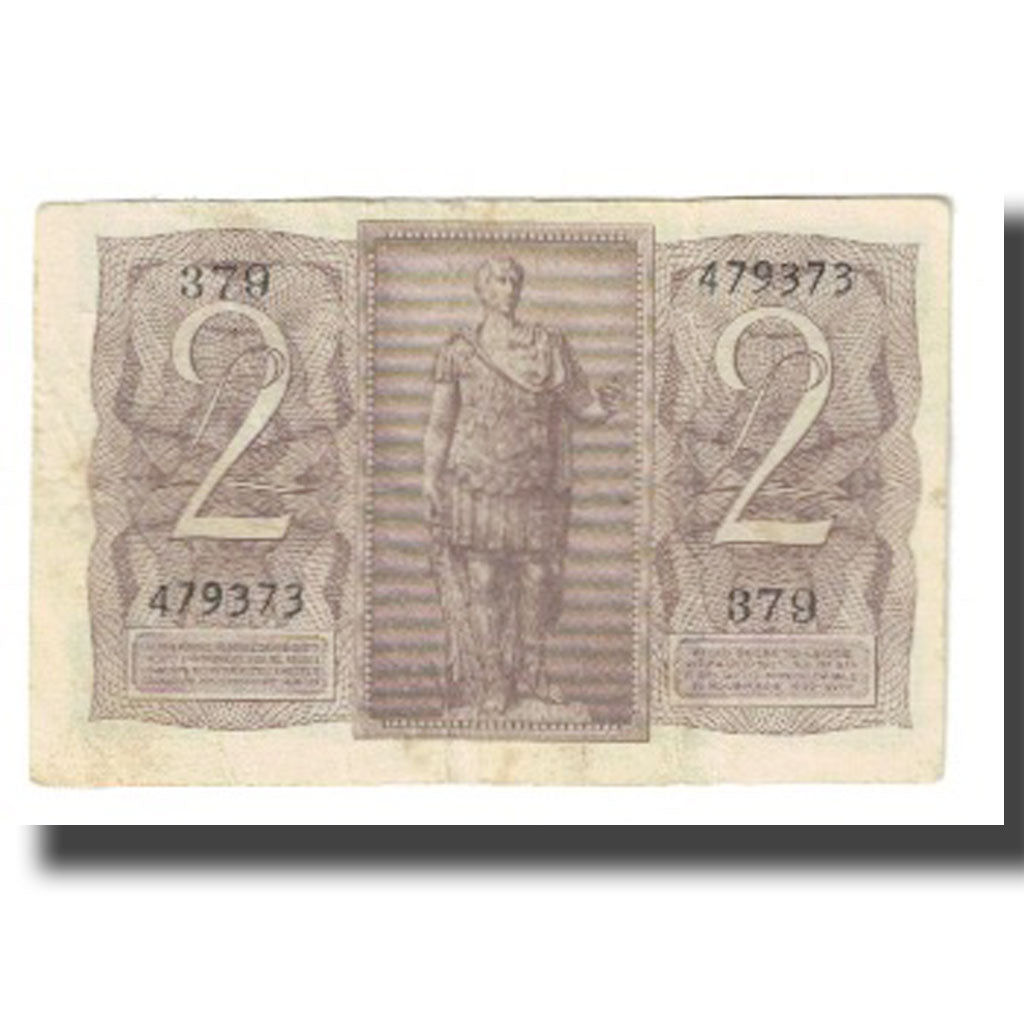 Banknote, Italy, 2 Lire, KM:27, EF(40-45)