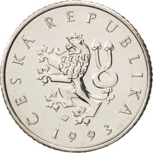 Monnaie, République Tchèque, Koruna, 1993, SUP+, Nickel plated steel, KM:7