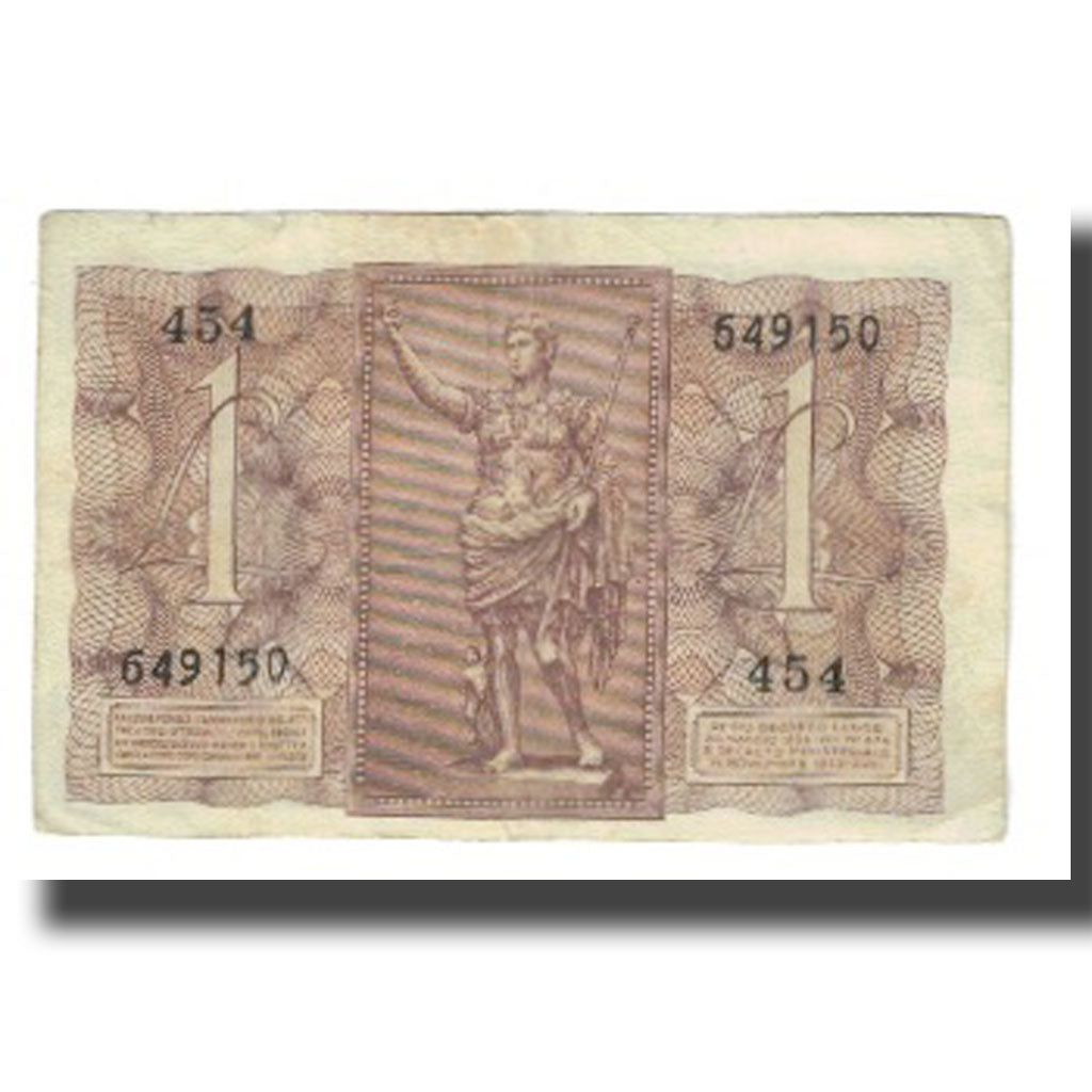 Biljet, Italië, 1 Lira, KM:26, TTB