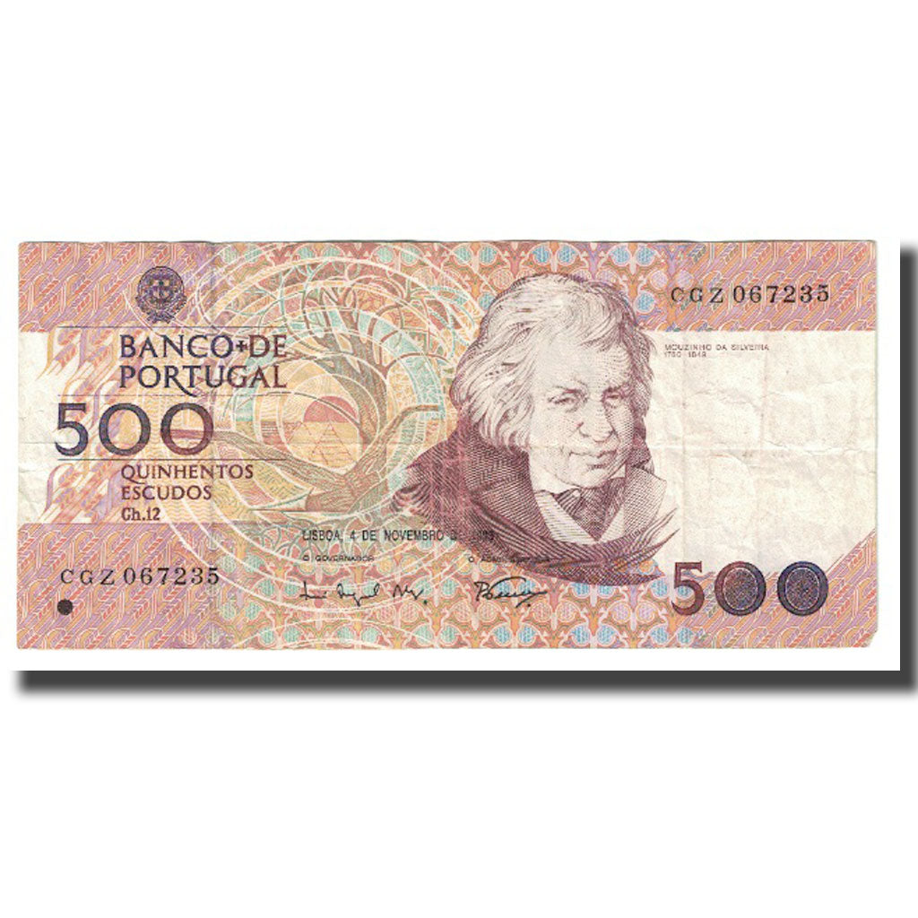 Banknote, Portugal, 500 Escudos, 1993, 1993-11-04, KM:180f, EF(40-45)