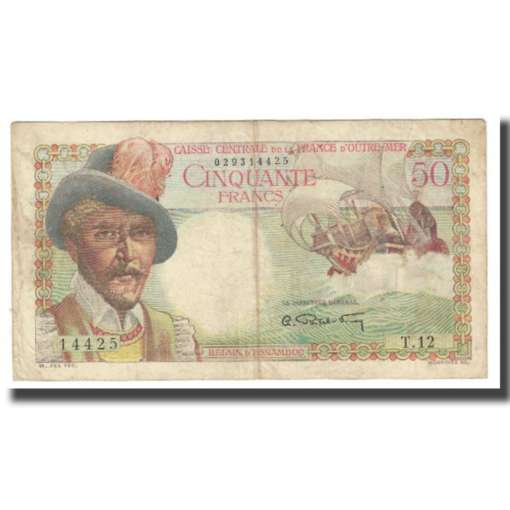 Martinica, 50 Francs, BC, KM:30a