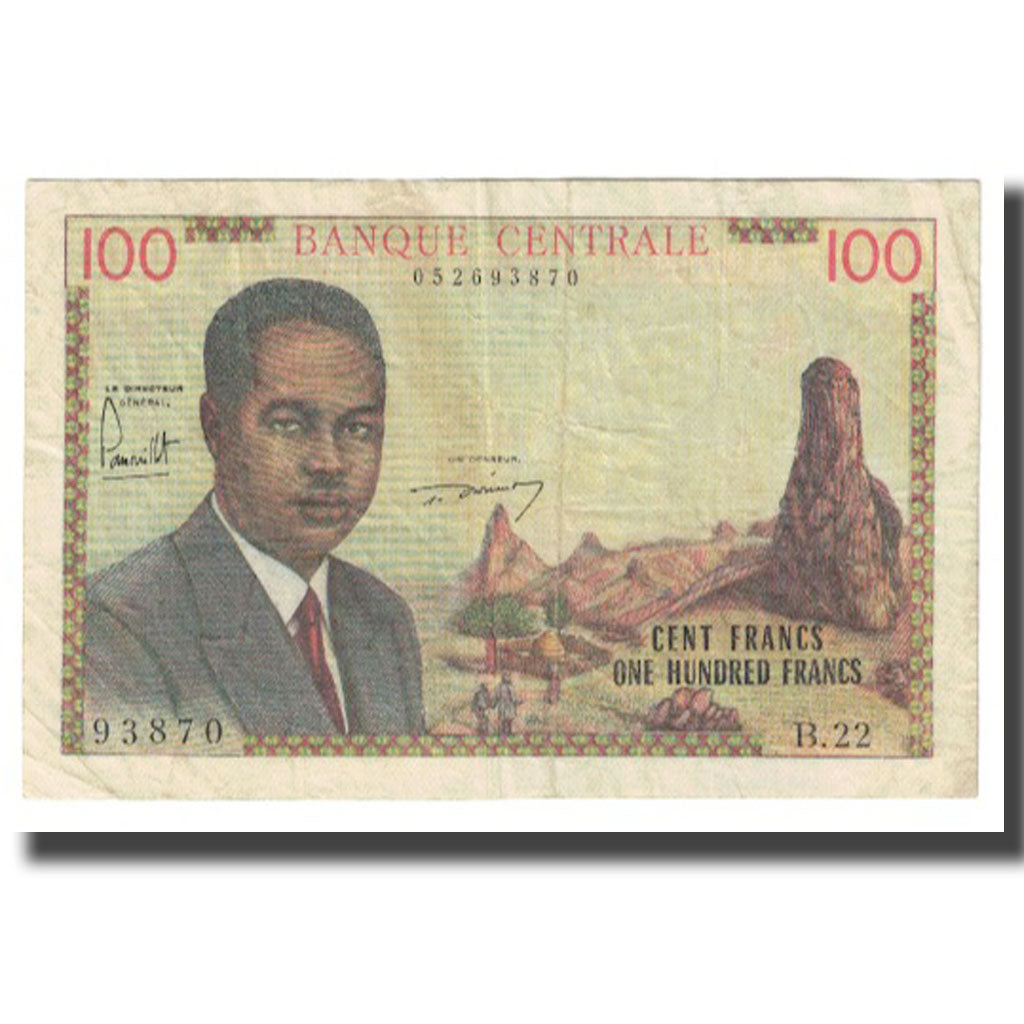 Billet, Cameroun, 100 Francs, KM:10a, TB+