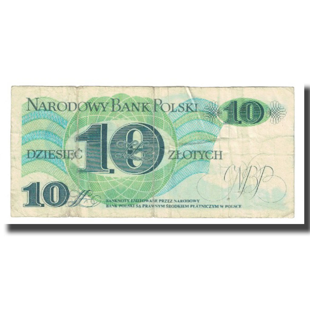 Banknote, Poland, 10 Zlotych, 1977, 1982-06-01, KM:148a, VF(20-25)
