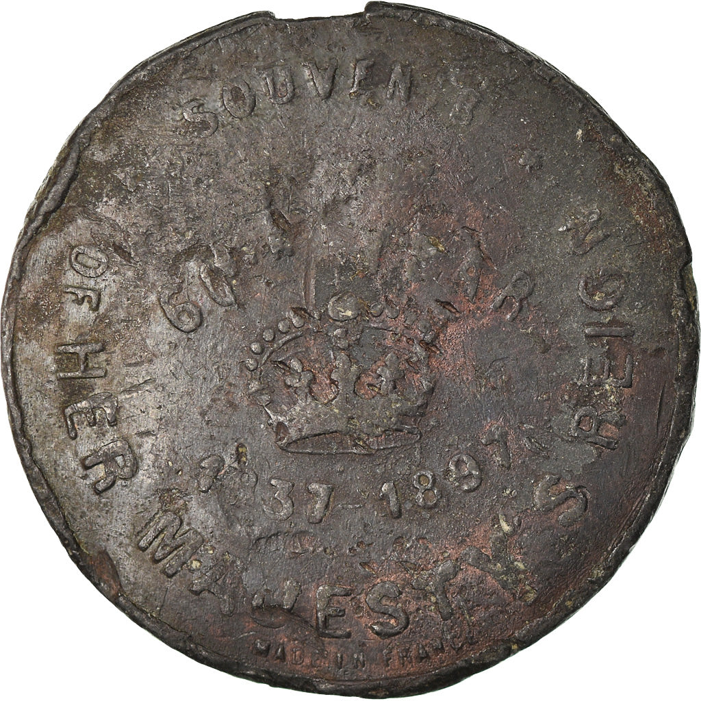 United Kingdom , Medal, Reine Victoria, 60 Ans de Règne, 1897, VF(20-25)