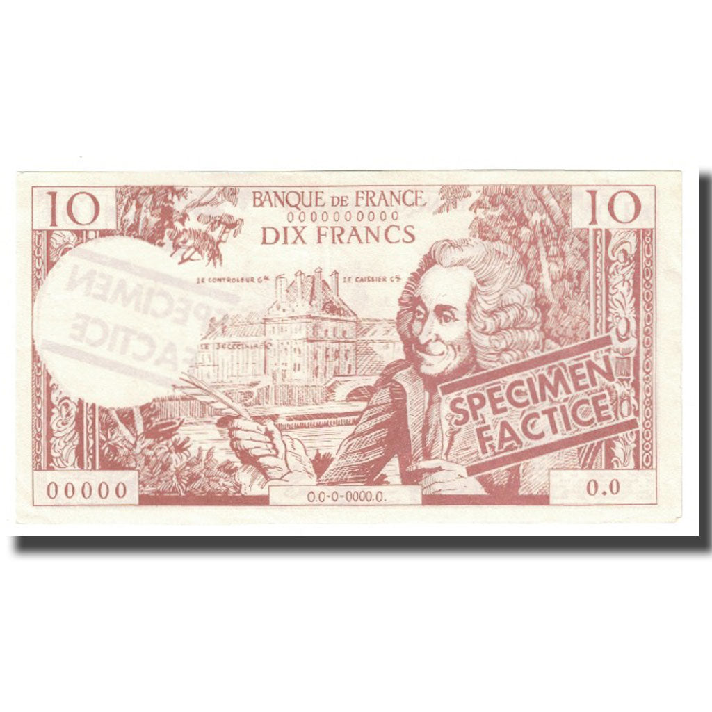 France, 10 Francs, FAKE SPECIMEN, AU(55-58)