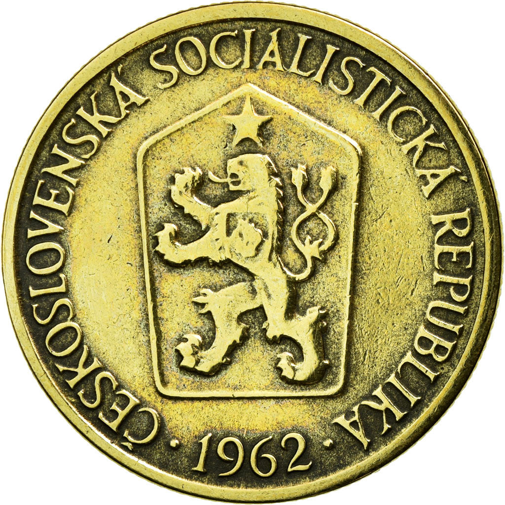 Coin, Czechoslovakia, Koruna, 1962, EF(40-45), Aluminum-Bronze, KM:50