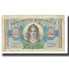 Banknote, Spain, 2 Pesetas, 1938, KM:95, VF(20-25)