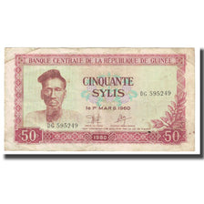 Banknote, Guinea, 50 Sylis, 1960, 1960-03-01, KM:18, VF(20-25)