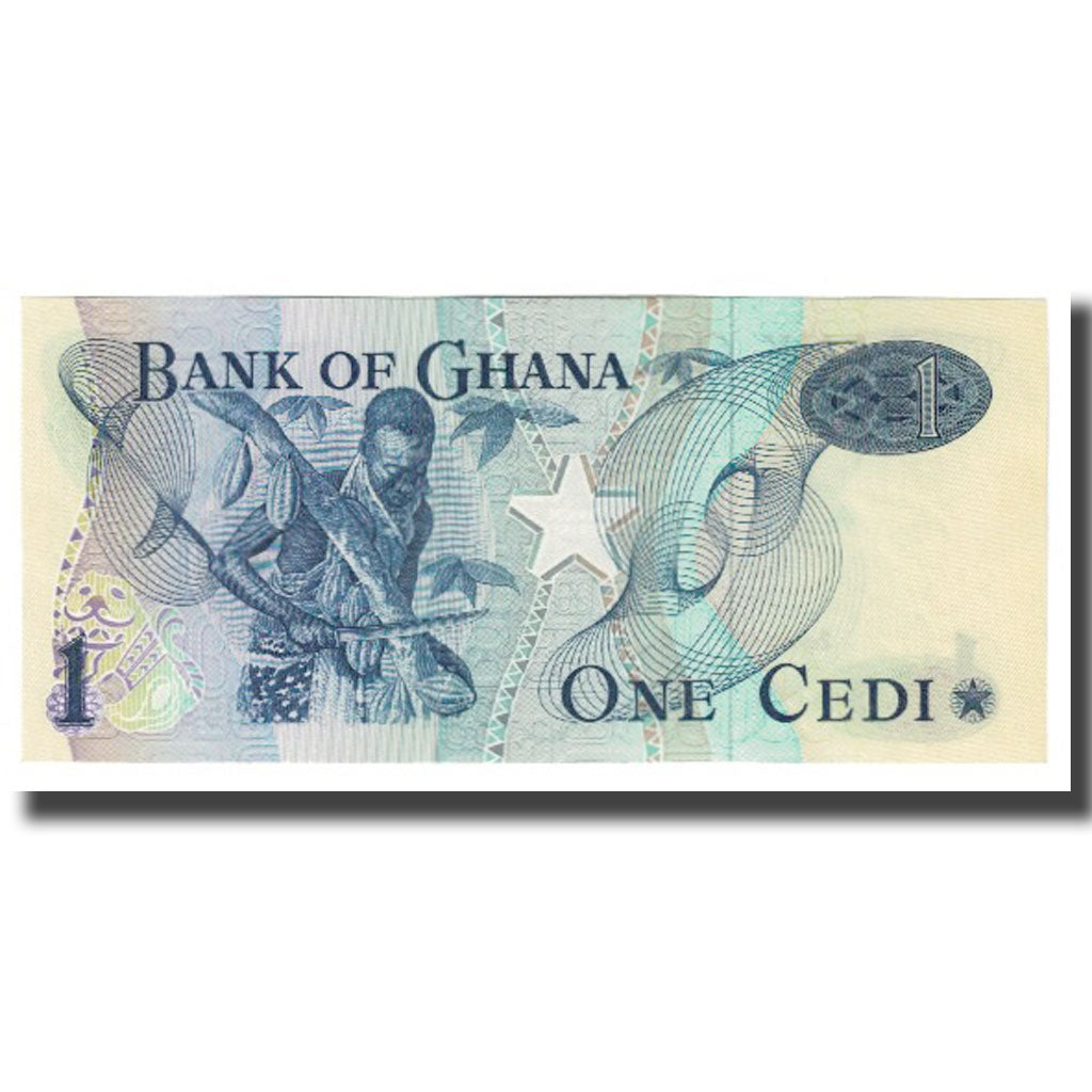 Banknote, Ghana, 1 Cedi, 1976, 1976-01-02, KM:13c, UNC(65-70)