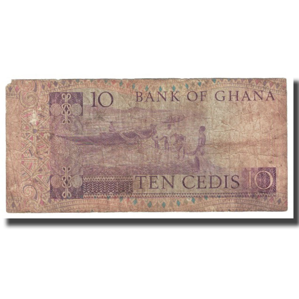 Billet, Ghana, 10 Cedis, 1980, 1980-07-02, KM:20d, B+
