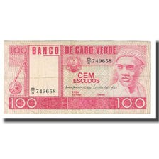 Banknote, Cape Verde, 100 Escudos, 1977, 1977-01-20, KM:54a, EF(40-45)