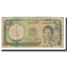 Banknot, Tanzania, 10 Shillings, KM:2a, VF(20-25)