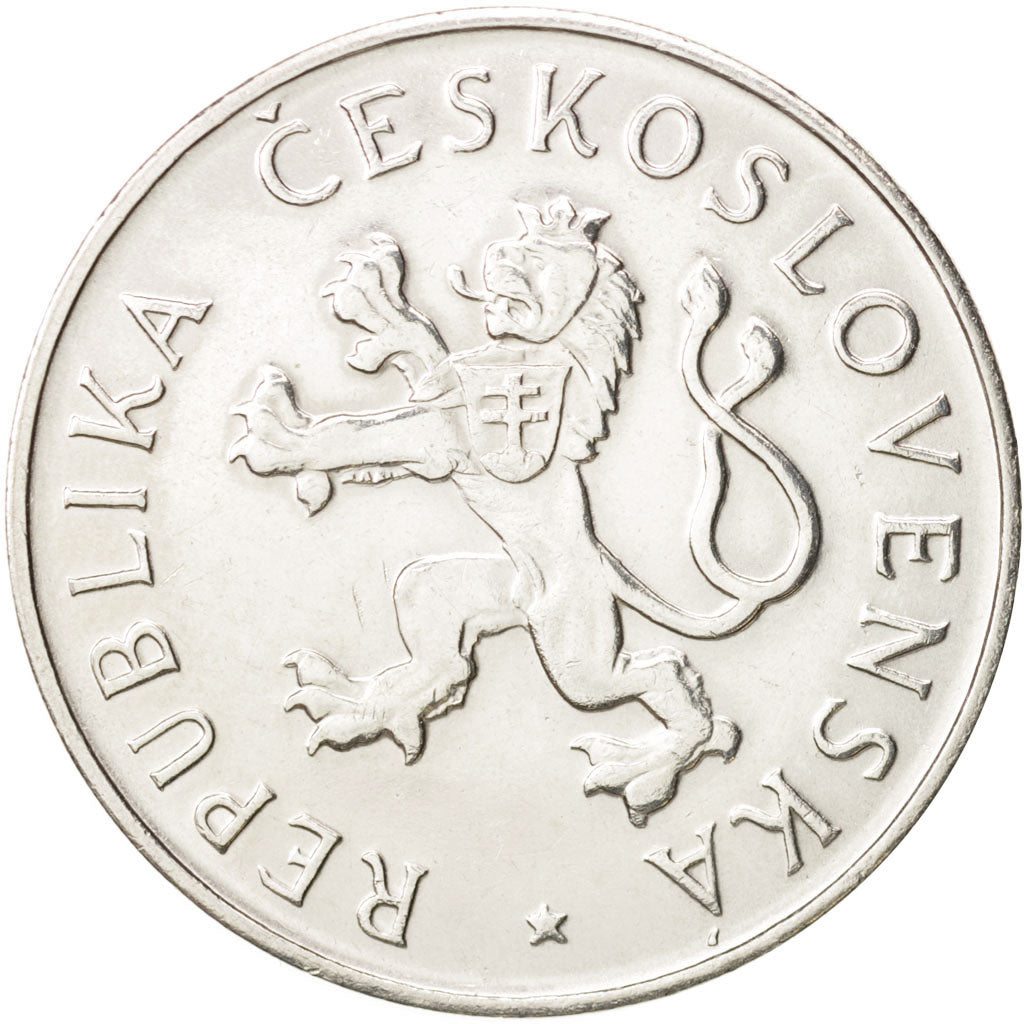Czechoslovakia, 50 Korun, 1955, EF(40-45), Silver, KM:44