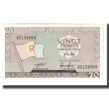 Banknote, Rwanda, 20 Francs, 1976, 1976-01-01, KM:6e, UNC(65-70)