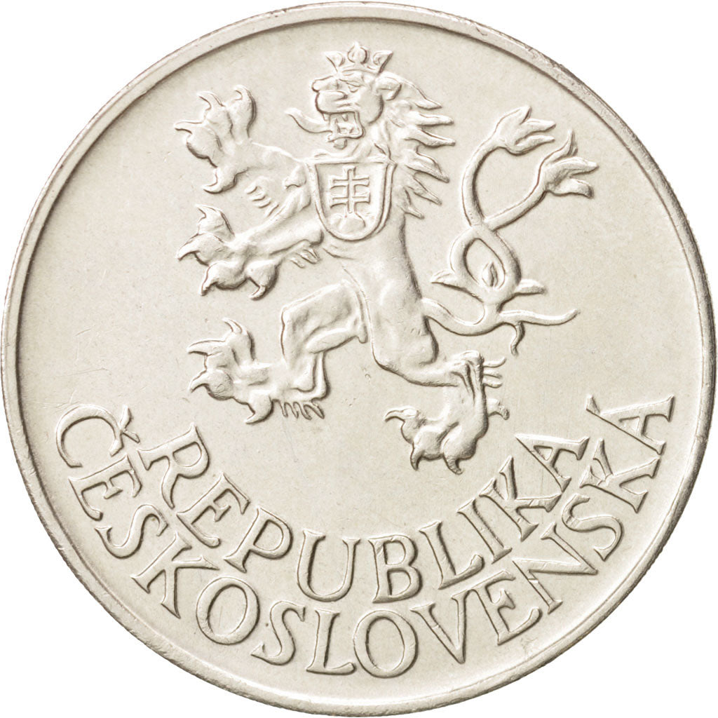 Cecoslovacchia, 25 Korun, 1955, SPL-, Argento, KM:43