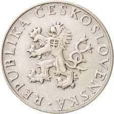 Czechoslovakia, 10 Korun, 1955, EF(40-45), Silver, KM:42