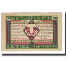 Banknote, Germany, Weimar Stadt, 5 Pfennig, personnage, 1921, 1921-05-01
