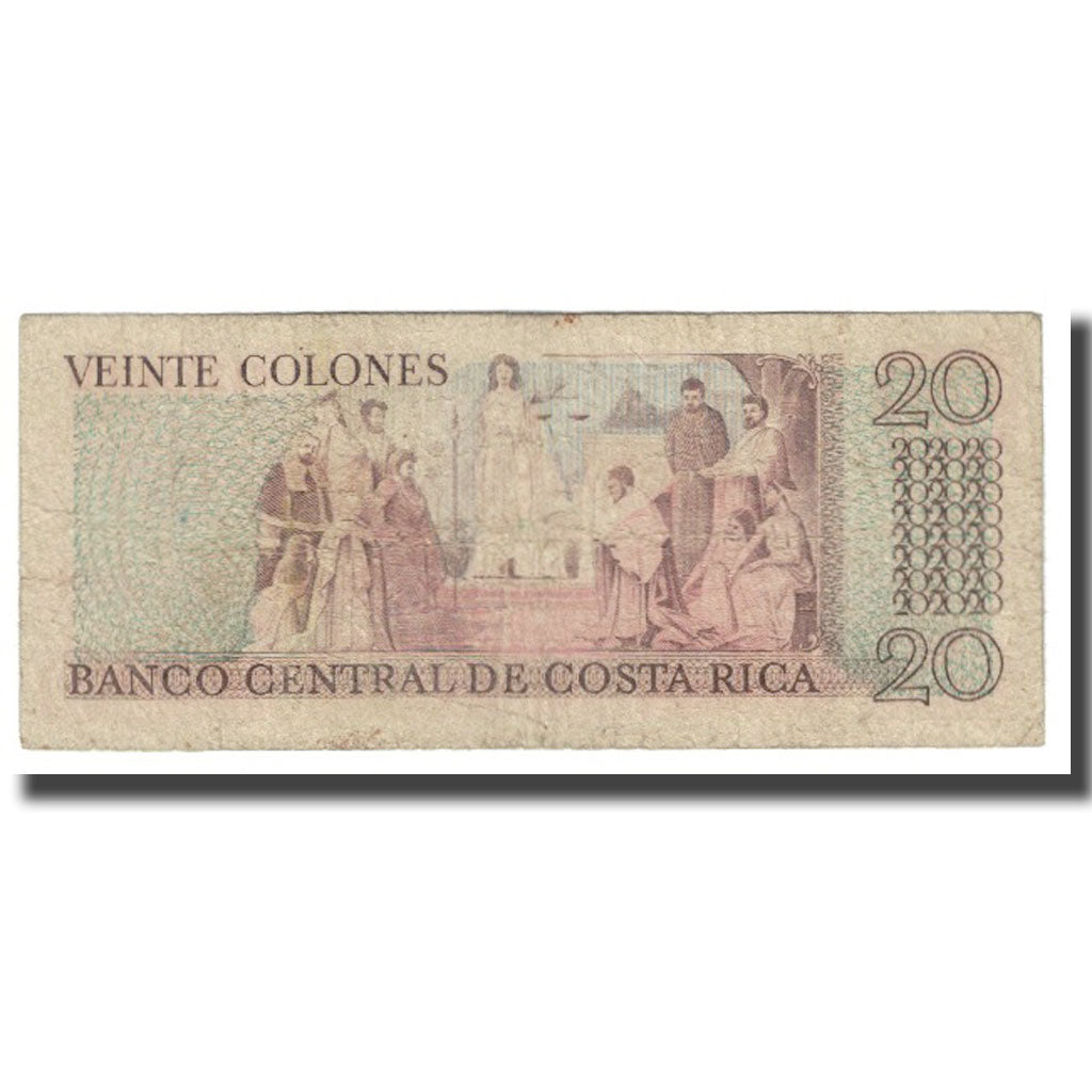 Billete, 20 Colones, 1980, Costa Rica, 1980-03-18, KM:238c, BC