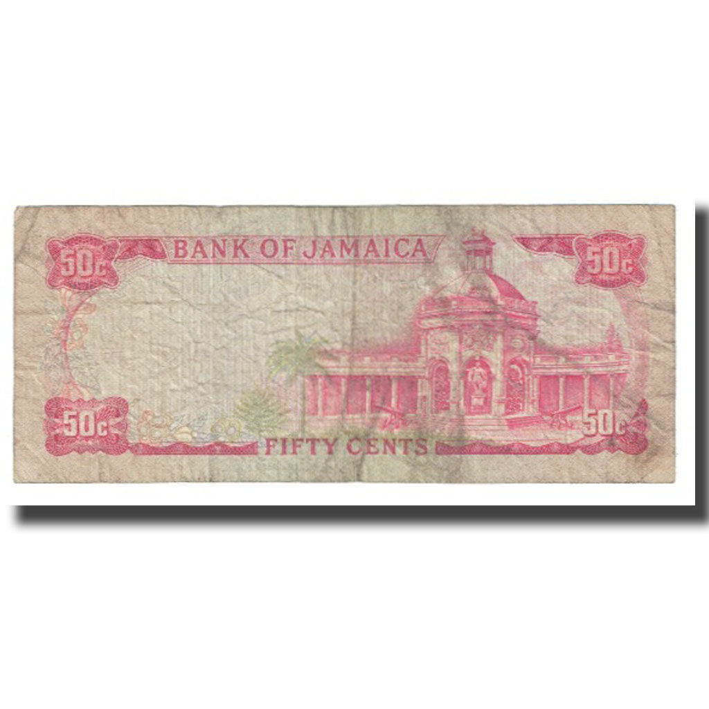 Banknote, Jamaica, 50 Cents, KM:53a, VF(20-25)