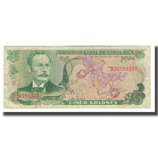 Banknote, Costa Rica, 5 Colones, 1981, 1981-03-12, KM:236d, VF(20-25)