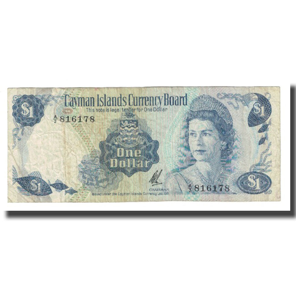 Banknote, Cayman Islands, 1 Dollar, 1971, KM:1a, VF(20-25)
