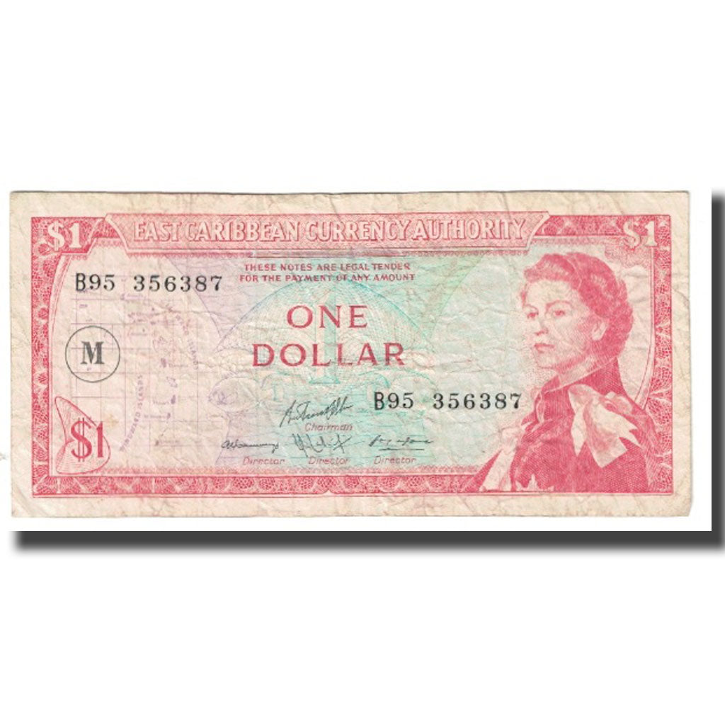 Banknote, East Caribbean States, 1 Dollar, KM:13d, VF(20-25)