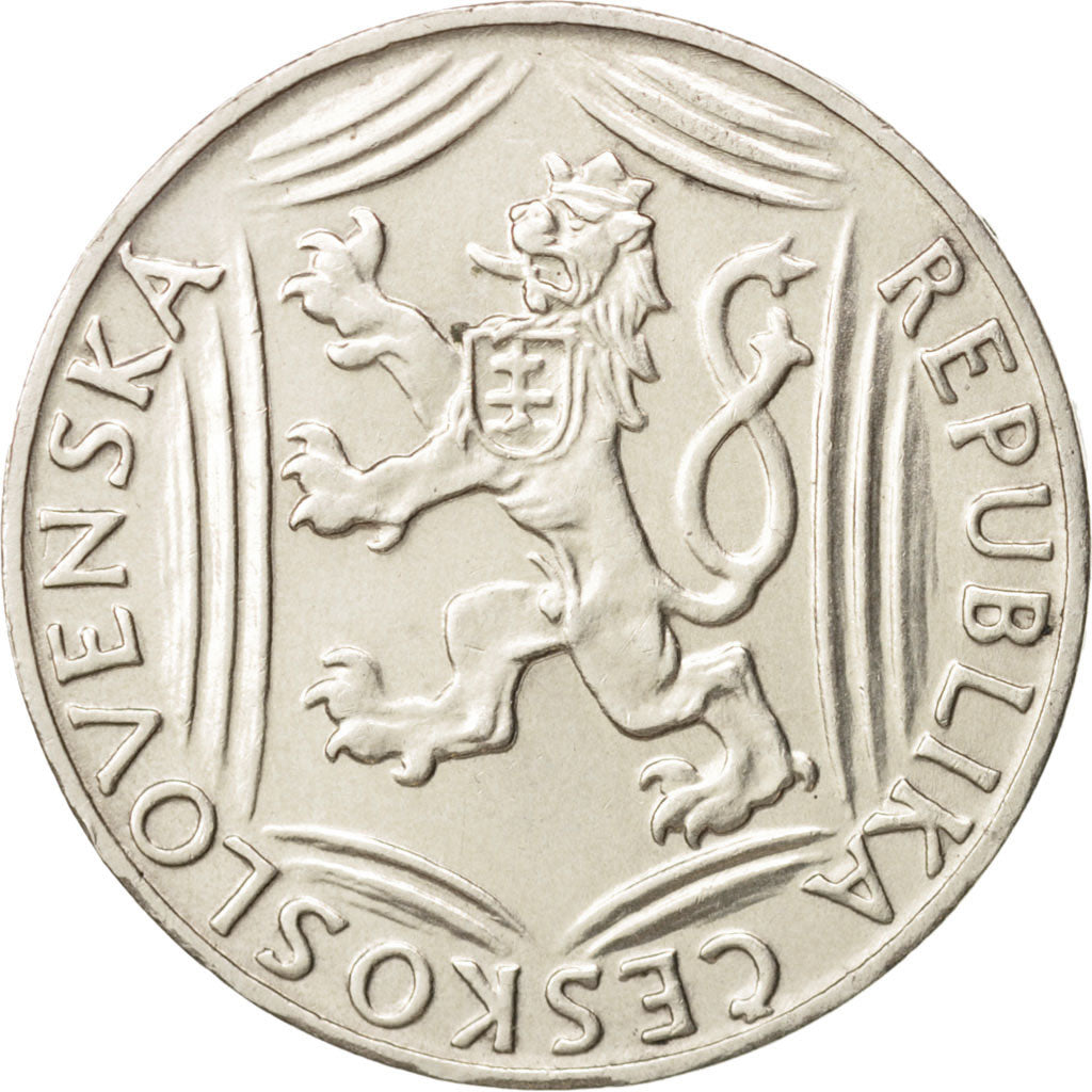 Cecoslovacchia, 100 Korun, 1948, SPL-, Argento, KM:27