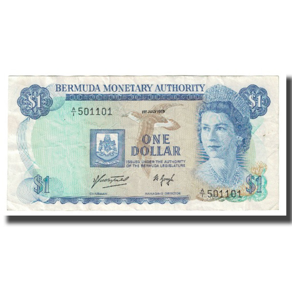 Banknote, Bermuda, 1 Dollar, 1975, 1975-07-01, KM:28b, EF(40-45)