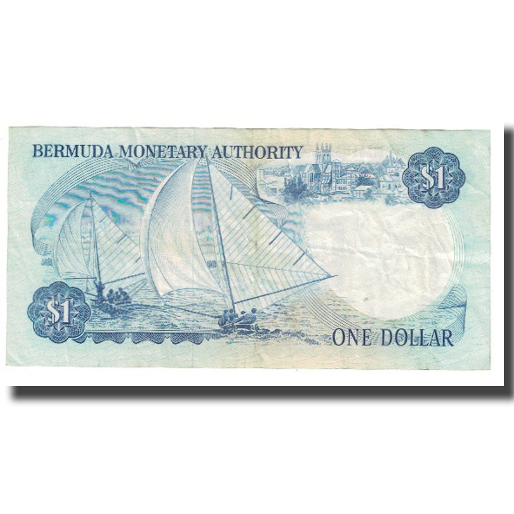Banknote, Bermuda, 1 Dollar, 1975, 1975-07-01, KM:28b, EF(40-45)