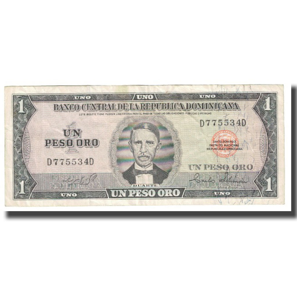 Banknote, Dominican Republic, 1 Peso Oro, KM:116a, EF(40-45)