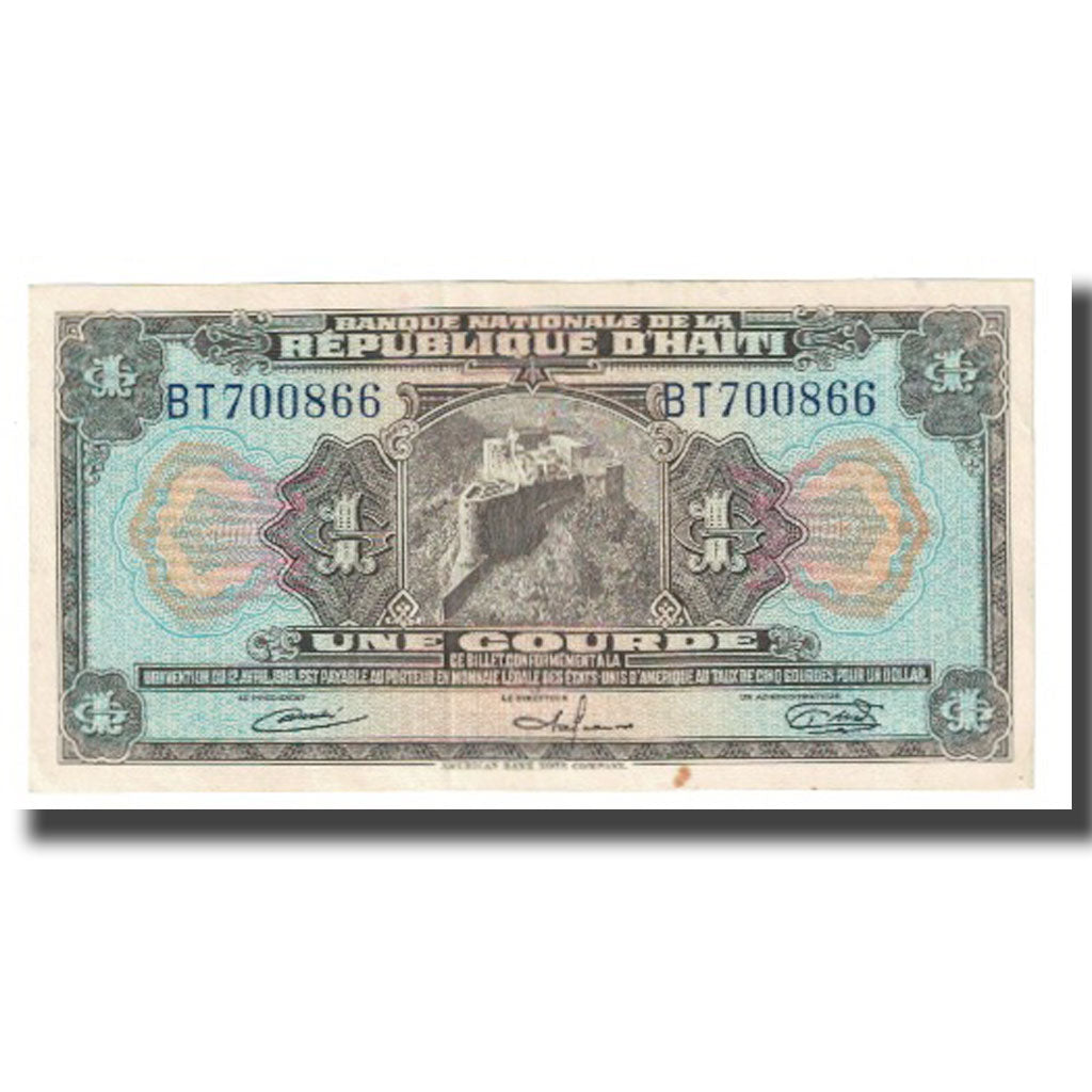 Billete, 1 Gourde, Haití, KM:190a, MBC