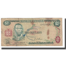 Banknote, Jamaica, 2 Dollars, KM:69d, VF(20-25)